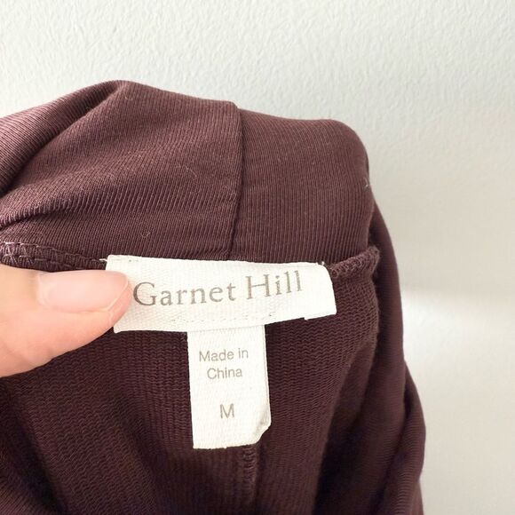 Garnet Hill Turtleneck Knit Midi Dress‎ Brown M - Picture 3 of 6